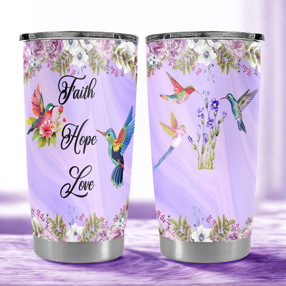 Faith, Hope, Love - Personalized 40oz Tumbler Cup