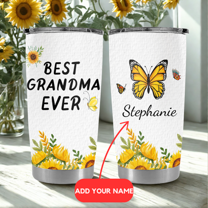 Best Grandma Ever - Personalized Tumbler Cup