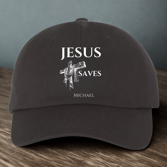 Jesus saves - Gifts for Men - Personalized Cap