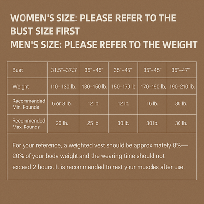 Weight Vest with Reflective Stripe for Workout, Strength Training, Running, Fitness, Muscle Building, Weight Loss, Weightlifting.