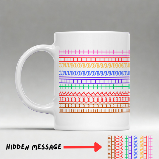 F*ck This Sh*t Mug, Hidden Message Funny Ceramic Coffee Mugs